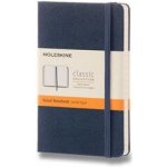 Moleskine zápisník v tvrdých deskách vel. S 9 × 14 cm linkovaný modrý – Hledejceny.cz
