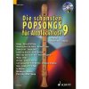 Noty a zpěvník Die schönsten Popsongs für Alt-Blockflöte 12 Pop-Hits 9 + CD 12 skladeb pro altovou flétnu