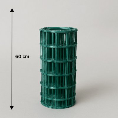 Svařované pletivo poplastované Metuje - zelené - výška 60 cm, oko 100*50 mm, role 25 m – Zbozi.Blesk.cz