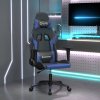 Herní křeslo VidaXL Herní židle černá a modrá umělá kůže