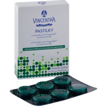 Vincentka pastilky bylinné 18 tablet