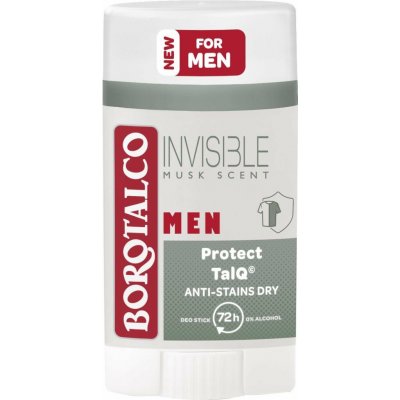 Borotalco Men Invisible Musk Scent deostick 40 ml – Zboží Mobilmania