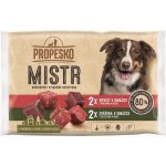 Propesco Mistr Adult hovězí zvěřina v omáčce 4 x 85 g – Sleviste.cz