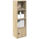 vidaXL Knihovna dub sonoma 31x24x102 cm kompozitní dřevo – Zboží Mobilmania