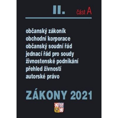 Zákony II. A / 2021 - Občanský zákoník – Sleviste.cz