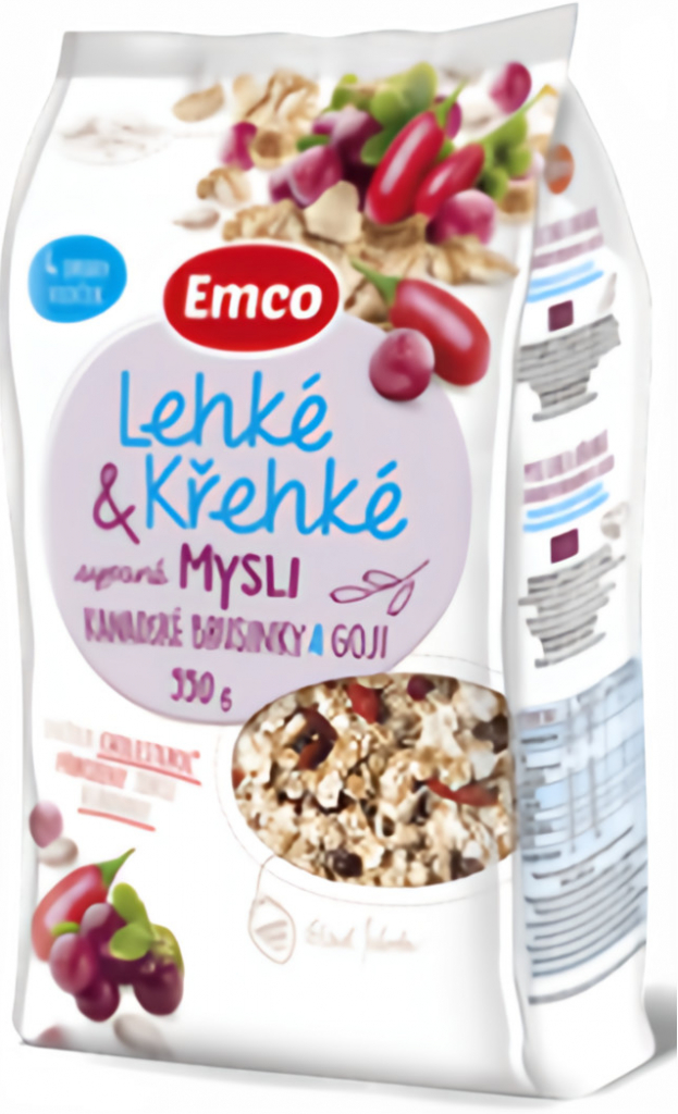 Emco Mysli Lehké & křehké sypané kanadské brusinky a goji 550 g od 120