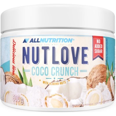 ALLNUTRITION Nutlove Coco Crunch Bílá čokoláda s kokosovými hoblinami 500 g – Zboží Dáma