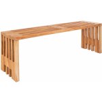 Nordic Living Teaková zahradní lavice Benta 140 cm – Zboží Dáma