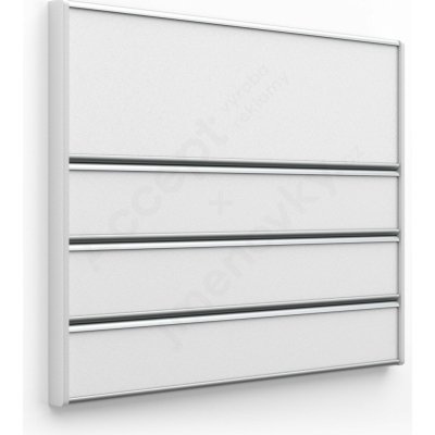 Accept Dveřní tabulka ACS (zásuvný systém, 187 × 156 mm) (stříbrná tabulka (šedé bočnice))