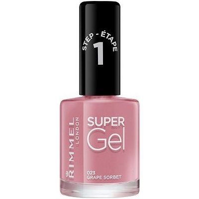 Rimmel London Super Gel STEP1 lak na nehty 023 Grape Sorbet 12 ml – Zboží Dáma