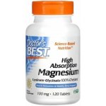 Doctor’s Best Magnesium High Absorption 100% chelated hořčík chelát 120 tablet – Hledejceny.cz