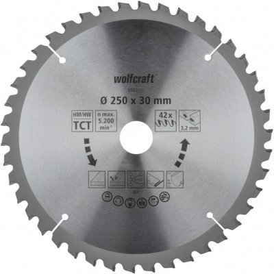 Wolfcraft pilový kotouč čisté řezy 315x30 Z48 6584000