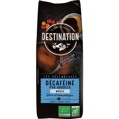 Destination BIO mletá 100% arabika bez kofeinu 250 g – Zboží Mobilmania