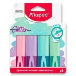 Maped 42046 Zvýrazňovač Fluo Peps Classic Glitter sada 4 ks – Zboží Živě