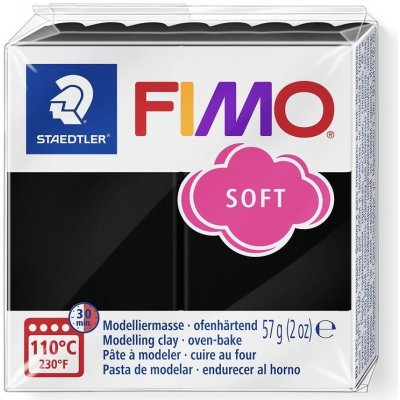 FIMO Staedtler Soft black 9černá 1ks 57g – Zbozi.Blesk.cz