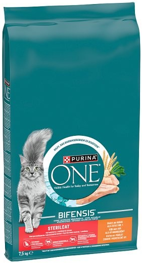 Purina ONE Bifensis Sterilised granule pro kočky kuře 7,5 kg