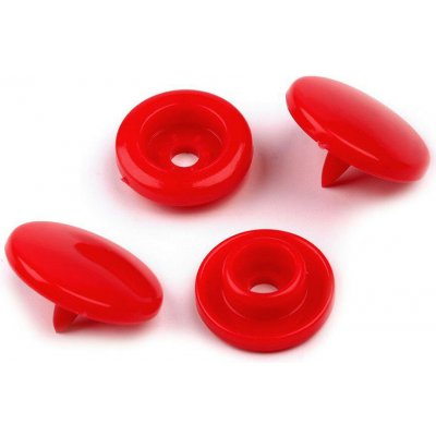 Plastové patentky / stiskací knoflíky vel. 18" Varianta: 2 B38 červená, Balení: 50 sada – Zboží Dáma