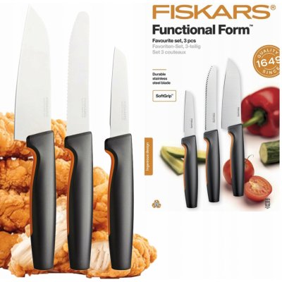 Fiskars 1057556 set nožů 3 ks – Zboží Dáma
