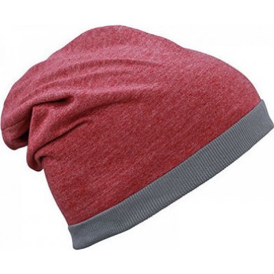 Myrtle Beach Letní lehounká ohrnovací čepice beanie červená vínová – Hledejceny.cz