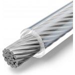 Ocelové lanko potažené PVC 3/6mm 1x19 bezbarvé 20m – Hledejceny.cz