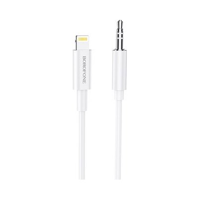 AUX kabel pro iPhone Lightning - 3,5mm jack, stříbrný – Zboží Živě