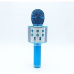 Bezdrátový bluetooth karaoke mikrofon blue