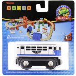 Maxim Osobní vagon bílý k vláčkodráze dřevo – Zboží Dáma