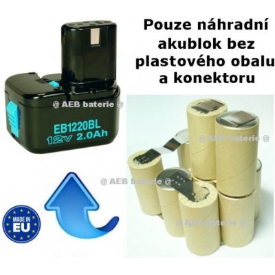 AEB Hitachi EB1214S Ni-MH 12V 3000mAh - KIT - neoriginální – Zboží Mobilmania