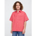 GAP 408434-00 dětská lněná košile růžová – Zboží Dáma