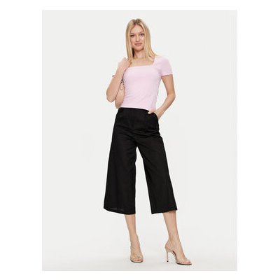 Brave Soul Kalhoty culottes LTRW-548KIKI Černá Straight Fit