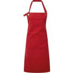 Premier Workwear Těžká odolná plátěnná zástěra s oversize očky pro upevnění kolem krku červená Pantone 201C 72x86cm PW137 – Hledejceny.cz