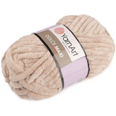 Pletací žinylková příze Dolce Maxi 200 g - (771) béžová světlá – Sleviste.cz