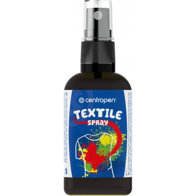 CENTROPEN Barva na textil 1139 sprej 110 ml černá – Zboží Dáma