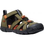Keen Seacamp II Cnx Youth dark olive/gold flame – Sleviste.cz