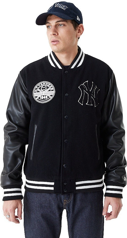 New Era Large Logo Varsity MLB New York Yankees Black/Off White