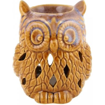 Čína Aroma lampa Sova 12 cm hnědá – Zboží Dáma