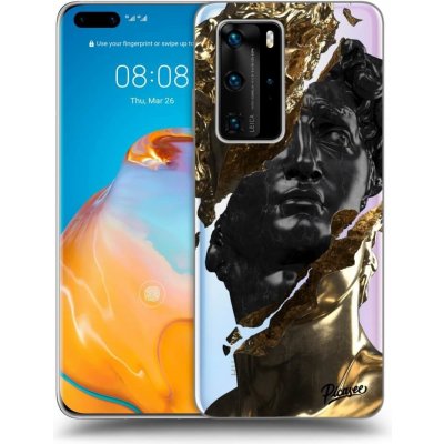 Pouzdro Picasee silikonové Huawei P40 Pro - Black Gold čiré – Zboží Mobilmania