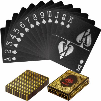 Tuin 60783 Poker karty plastové černé/zlaté – Sleviste.cz
