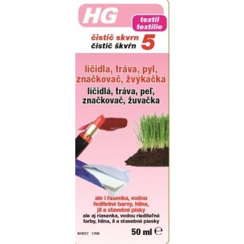 HG čistič skvrn č. 5 50 ml