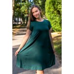 Jsem máma Bambusové kojicí šaty se skrytými zipy smaragdově zelené – Zboží Mobilmania