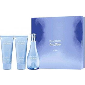 Davidoff Cool Water woman EDT 100 ml + tělové mléko 75 ml + sprchový gel 75 ml dárková sada