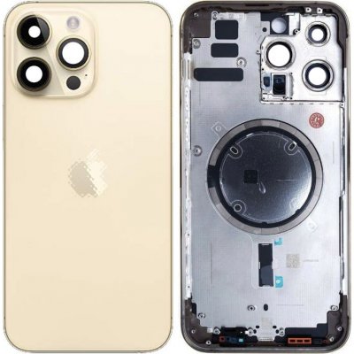 Kryt Apple iPhone 14 Pro Max - Zadní Housing (Gold), zlatý – Zboží Mobilmania