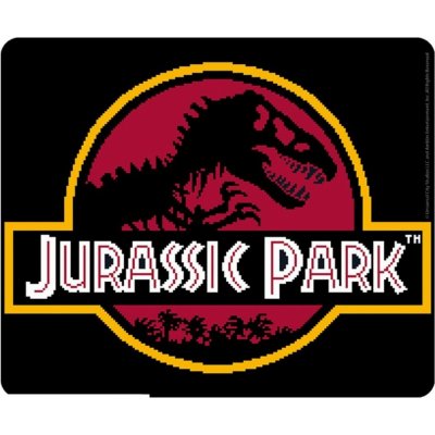 CurePink Jurassic Park Pixel logo ABYACC320 – Zboží Živě