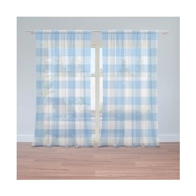 Sablio Záclony Košilový vzor: 2ks 150x250cm – Hledejceny.cz