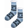 Snowy light huňaté ponožky beránek MC 113 světle modrá