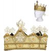 Dětský karnevalový kostým Wiky Set zlatá koruna