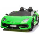 Beneo Elektrické autíčko Lamborghini Aventador 24V Dvoumístnéčerné lakované2,4 GHz DOMěkké PU SedadlaLCD Displejodpruženívertikální otvírací dveřeměkké EVA kola2 X 45W MOTORORIGINAL