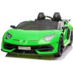 Beneo Elektrické autíčko Lamborghini Aventador 12V Dvoumístné 2,4 GHz dálkové ovládání USB / SD Vstup odpružení vertikální otvírací dveře měkké EVA kola 2X MOTOR ORIGINAL licence Bílá – Zboží Mobilmania