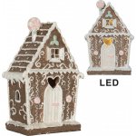 Perníková LED chaloupka Gingerbread Cotti - 14*9*21 cm - Clayre & Eef – Hledejceny.cz
