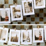 4Leaders Papírové fotorámečky na provázku s kolíčky bílé 10 ks – Hledejceny.cz